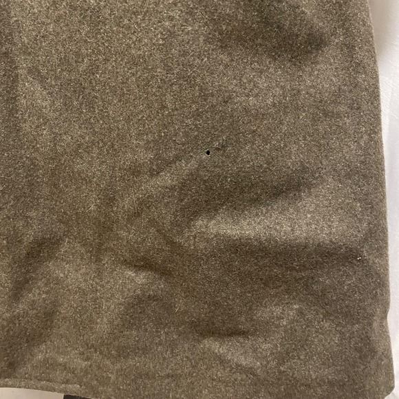 Vtg USMC Overcoat Man's Wool Kersey‎ Green 36S - Picture 5 of 12